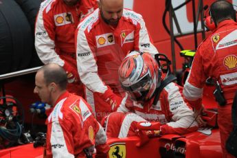 World © Octane Photographic Ltd. Scuderia Ferrari SF15-T– Kimi Raikkonen. Sunday 21st June 2015, F1 Austrian GP Grid, Red Bull Ring, Spielberg, Austria. Digital Ref: 1318CB7D7621