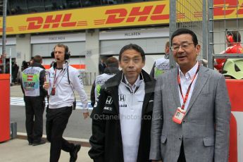 World © Octane Photographic Ltd. Honda chief executive Takahiro Hachigo. Sunday 21st June 2015, F1 Austrian GP Grid, Red Bull Ring, Spielberg, Austria. Digital Ref: 1318LW1L4013