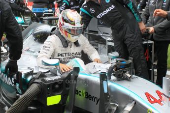 World © Octane Photographic Ltd. Mercedes AMG Petronas F1 W06 Hybrid – Lewis Hamilton. Sunday 21st June 2015, F1 Austrian GP Grid, Red Bull Ring, Spielberg, Austria. Digital Ref: 1318LW1L4075