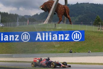 World © Octane Photographic Ltd. Scuderia Toro Rosso STR10 – Max Verstappen. Friday 19th June 2015, F1 Austrian GP Practice 1, Red Bull Ring, Spielberg, Austria. Digital Ref: 1304CB7D3187