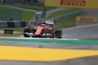 World © Octane Photographic Ltd. Scuderia Ferrari SF15-T– Kimi Raikkonen. Friday 19th June 2015, F1 Austrian GP Practice 1, Red Bull Ring, Spielberg, Austria. Digital Ref: 1304LB1D5057