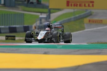 World © Octane Photographic Ltd. Sahara Force India VJM08 – Nico Hulkenberg. Friday 19th June 2015, F1 Austrian GP Practice 1, Red Bull Ring, Spielberg, Austria. Digital Ref: 1304LB1D5096