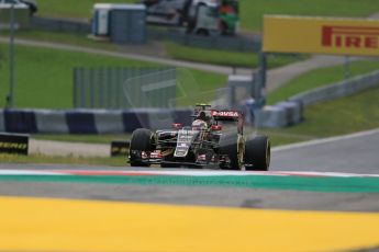 World © Octane Photographic Ltd. Lotus F1 Team E23 Hybrid – Pastor Maldonado. Friday 19th June 2015, F1 Austrian GP Practice 1, Red Bull Ring, Spielberg, Austria. Digital Ref: 1304LB1D5178