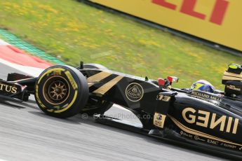 World © Octane Photographic Ltd. Lotus F1 Team E23 Hybrid – Pastor Maldonado. Friday 19th June 2015, F1 Austrian GP Practice 1, Red Bull Ring, Spielberg, Austria. Digital Ref: 1304LB1D5440