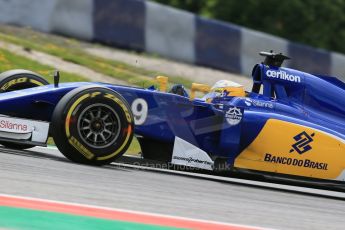 World © Octane Photographic Ltd. Sauber F1 Team C34-Ferrari – Marcus Ericsson. Friday 19th June 2015, F1 Austrian GP Practice 1, Red Bull Ring, Spielberg, Austria. Digital Ref: 1304LB1D5482