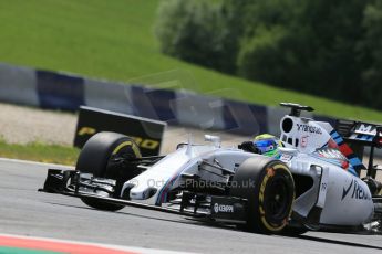 World © Octane Photographic Ltd. Williams Martini Racing FW37 – Felipe Massa. Friday 19th June 2015, F1 Austrian GP Practice 1, Red Bull Ring, Spielberg, Austria. Digital Ref: 1304LB1D5520