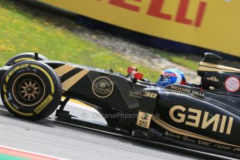 World © Octane Photographic Ltd. Lotus F1 Team E23 Hybrid Reserve Driver – Jolyon Palmer. Friday 19th June 2015, F1 Austrian GP Practice 1, Red Bull Ring, Spielberg, Austria. Digital Ref: 1304LB1D5537