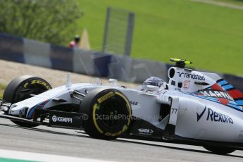World © Octane Photographic Ltd. Williams Martini Racing FW37 – Valtteri Bottas. Friday 19th June 2015, F1 Austrian GP Practice 1, Red Bull Ring, Spielberg, Austria. Digital Ref: 1304LB1D5550