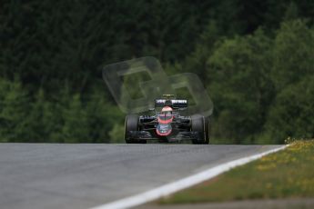 World © Octane Photographic Ltd. McLaren Honda MP4/30 - Jenson Button. Friday 19th June 2015, F1 Austrian GP Practice 1, Red Bull Ring, Spielberg, Austria. Digital Ref: 1304LB1D5743