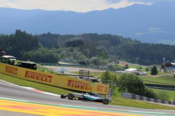 World © Octane Photographic Ltd. Mercedes AMG Petronas F1 W06 Hybrid – Nico Rosberg. Friday 19th June 2015, F1 Practice 1, Red Bull Ring, Spielberg, Austria. Digital Ref: 1304LW1L2549