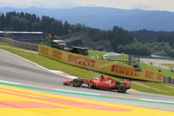 World © Octane Photographic Ltd. Scuderia Ferrari SF15-T– Sebastian Vettel. Friday 19th June 2015, F1 Austrian GP Practice 1, Red Bull Ring, Spielberg, Austria. Digital Ref: 1304LW1L2626