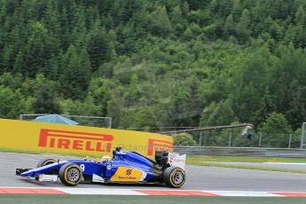 World © Octane Photographic Ltd. Sauber F1 Team C34-Ferrari – Marcus Ericsson. Friday 19th June 2015, F1 Austrian GP Practice 1, Red Bull Ring, Spielberg, Austria. Digital Ref: 1304LW1L2680