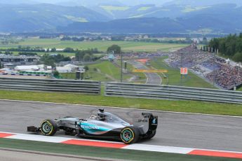 World © Octane Photographic Ltd. Mercedes AMG Petronas F1 W06 Hybrid – Lewis Hamilton. Friday 19th June 2015, F1 Austrian GP Practice 1, Red Bull Ring, Spielberg, Austria. Digital Ref: 1304LW1L2751