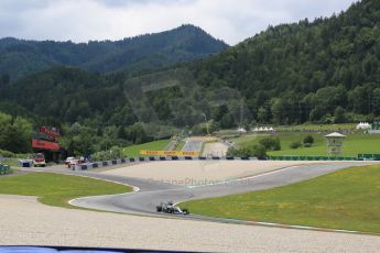 World © Octane Photographic Ltd. Mercedes AMG Petronas F1 W06 Hybrid – Lewis Hamilton. Friday 19th June 2015, F1 Austrian GP Practice 2, Red Bull Ring, Spielberg, Austria. Digital Ref: 1306CB5D4771