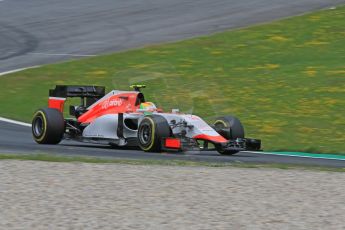 World © Octane Photographic Ltd. Manor Marussia F1 Team MR03B – Roberto Merhi. Friday 19th June 2015, F1 Austrian GP Practice 2, Red Bull Ring, Spielberg, Austria. Digital Ref: 1306CB7D3685