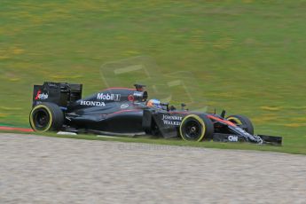World © Octane Photographic Ltd. McLaren Honda MP4/30 with short nose – Fernando Alonso. Friday 19th June 2015, F1 Austrian GP Practice 2, Red Bull Ring, Spielberg, Austria. Digital Ref: 1306CB7D3707