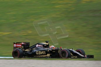 World © Octane Photographic Ltd. Lotus F1 Team E23 Hybrid – Romain Grosjean. Friday 19th June 2015, F1 Austrian GP Practice 2, Red Bull Ring, Spielberg, Austria. Digital Ref: 1306CB7D3794