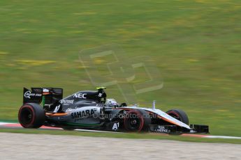 World © Octane Photographic Ltd. Sahara Force India VJM08 – Sergio Perez. Friday 19th June 2015, F1 Austrian GP Practice 2, Red Bull Ring, Spielberg, Austria. Digital Ref: 1306CB7D3852