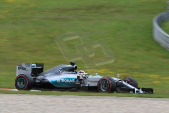 World © Octane Photographic Ltd. Mercedes AMG Petronas F1 W06 Hybrid – Lewis Hamilton. Friday 19th June 2015, F1 Austrian GP Practice 2, Red Bull Ring, Spielberg, Austria. Digital Ref: 1306CB7D3858