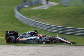 World © Octane Photographic Ltd. Sahara Force India VJM08 – Nico Hulkenberg. Friday 19th June 2015, F1 Austrian GP Practice 2, Red Bull Ring, Spielberg, Austria. Digital Ref: 1306CB7D3896