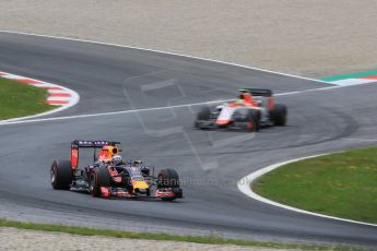 World © Octane Photographic Ltd. Infiniti Red Bull Racing RB11 – Daniel Ricciardo and Manor Marussia F1 Team MR03B – Roberto Merhi. Friday 19th June 2015, F1 GP Practice 2, Red Bull Ring, Spielberg, Austria. Digital Ref: 1306CB7D3922