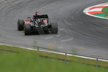 World © Octane Photographic Ltd. McLaren Honda MP4/30 - Jenson Button. Friday 19th June 2015, F1 Austrian GP Practice 2, Red Bull Ring, Spielberg, Austria. Digital Ref: 1306LB1D6245