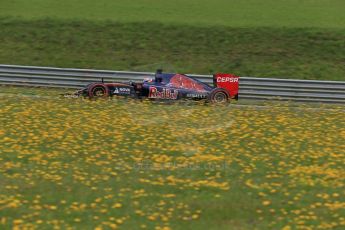 World © Octane Photographic Ltd. Scuderia Toro Rosso STR10 – Max Verstappen. Friday 19th June 2015, F1 Austrian GP Practice 2, Red Bull Ring, Spielberg, Austria. Digital Ref: 1306LB1D6601