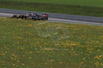 World © Octane Photographic Ltd. Lotus F1 Team E23 Hybrid – Romain Grosjean. Friday 19th June 2015, F1 Austrian GP Practice 2, Red Bull Ring, Spielberg, Austria. Digital Ref: 1306LB1D6617