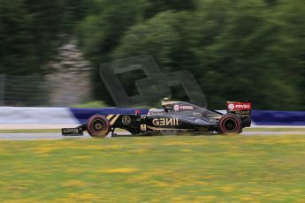 World © Octane Photographic Ltd. Lotus F1 Team E23 Hybrid – Pastor Maldonado. Friday 19th June 2015, F1 Austrian GP Practice 2, Red Bull Ring, Spielberg, Austria. Digital Ref: 1306LB1D6672