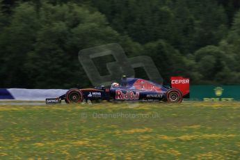 World © Octane Photographic Ltd. Scuderia Toro Rosso STR10 – Carlos Sainz Jnr. Friday 19th June 2015, F1 Austrian GP Practice 2, Red Bull Ring, Spielberg, Austria. Digital Ref: 1306LB1D6770