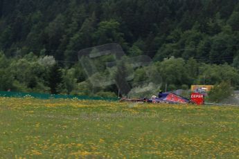 World © Octane Photographic Ltd. Scuderia Toro Rosso STR10 – Carlos Sainz Jnr. Friday 19th June 2015, F1 Austrian GP Practice 2, Red Bull Ring, Spielberg, Austria. Digital Ref: 1306LB1D6788