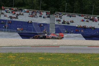 World © Octane Photographic Ltd. Scuderia Toro Rosso STR10 – Carlos Sainz Jnr. Friday 19th June 2015, F1 Austrian GP Practice 2, Red Bull Ring, Spielberg, Austria. Digital Ref: 1306LB1D6821