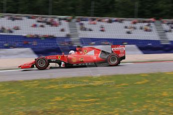 World © Octane Photographic Ltd. Scuderia Ferrari SF15-T– Sebastian Vettel. Friday 19th June 2015, F1 Austrian GP Practice 2, Red Bull Ring, Spielberg, Austria. Digital Ref: 1306LB1D6846