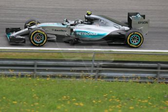 World © Octane Photographic Ltd. Mercedes AMG Petronas F1 W06 Hybrid – Nico Rosberg. Friday 19th June 2015, F1 Practice 2, Red Bull Ring, Spielberg, Austria. Digital Ref: 1306LB1L2950