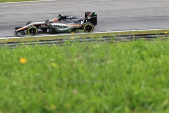 World © Octane Photographic Ltd. Sahara Force India VJM08 – Nico Hulkenberg. Friday 19th June 2015, F1 Austrian GP Practice 2, Red Bull Ring, Spielberg, Austria. Digital Ref: 1306LB1L2967