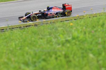 World © Octane Photographic Ltd. Scuderia Toro Rosso STR10 – Carlos Sainz Jnr. Friday 19th June 2015, F1 Austrian GP Practice 2, Red Bull Ring, Spielberg, Austria. Digital Ref: 1306LB1L2972