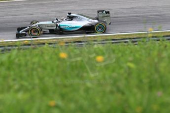 World © Octane Photographic Ltd. Mercedes AMG Petronas F1 W06 Hybrid – Lewis Hamilton. Friday 19th June 2015, F1 Austrian GP Practice 2, Red Bull Ring, Spielberg, Austria. Digital Ref: 1306LB1L2986