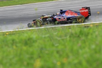 World © Octane Photographic Ltd. Scuderia Toro Rosso STR10 – Max Verstappen. Friday 19th June 2015, F1 Austrian GP Practice 2, Red Bull Ring, Spielberg, Austria. Digital Ref: 1306LB1L3114