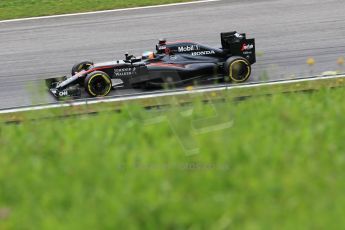 World © Octane Photographic Ltd. McLaren Honda MP4/30 – Fernando Alonso. Friday 19th June 2015, F1 Austrian GP Practice 2, Red Bull Ring, Spielberg, Austria. Digital Ref: 1306LB1L3181