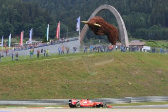 World © Octane Photographic Ltd. Scuderia Ferrari SF15-T– Sebastian Vettel. Saturday 20th June 2015, F1 Austrian GP Practice 3, Red Bull Ring, Spielberg, Austria. Digital Ref: 1311CB7D5592