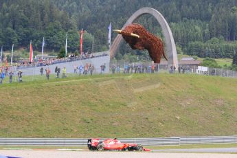 World © Octane Photographic Ltd. Scuderia Ferrari SF15-T– Sebastian Vettel. Saturday 20th June 2015, F1 Austrian GP Practice 3, Red Bull Ring, Spielberg, Austria. Digital Ref: 1311CB7D5610