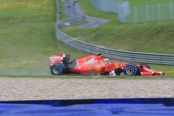 World © Octane Photographic Ltd. Scuderia Ferrari SF15-T– Kimi Raikkonen. Saturday 20th June 2015, F1 Austrian GP Practice 3, Red Bull Ring, Spielberg, Austria. Digital Ref: 1311CB7D5859