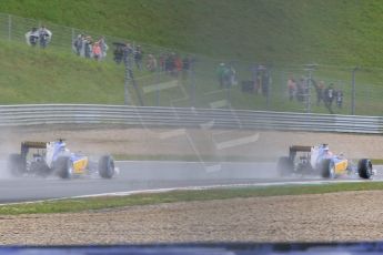 World © Octane Photographic Ltd. Sauber F1 Team C34-Ferrari – Felipe Nasr and Marcus Ericsson. Saturday 20th June 2015, F1 Austrian GP Practice 3 Red Bull Ring, Spielberg, Austria. Digital Ref: 1311CB7D5986