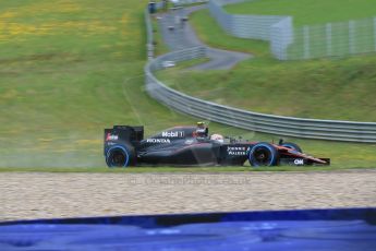 World © Octane Photographic Ltd. McLaren Honda MP4/30 - Jenson Button. Saturday 20th June 2015, F1 Austrian GP Practice 3, Red Bull Ring, Spielberg, Austria. Digital Ref: 1311CB7D6024