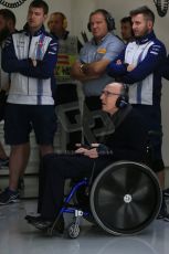 World © Octane Photographic Ltd. Williams Martini Racing - Sir Frank Williams. Saturday 20th June 2015, F1 Austrian GP Practice 3, Red Bull Ring, Spielberg, Austria. Digital Ref: 1311LB1D7542