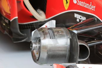 World © Octane Photographic Ltd. Scuderia Ferrari SF15-T front brakes. Saturday 20th June 2015, F1 Austrian GP Qualifying Parc Ferme, Red Bull Ring, Spielberg, Austria. Digital Ref: 1312CB7D6238