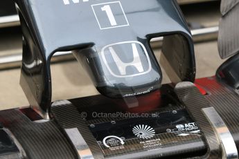 World © Octane Photographic Ltd. McLaren Honda MP4/30 short nose – Fernando Alonso. Saturday 20th June 2015, F1 Austrian GP Qualifying Parc Ferme, Red Bull Ring, Spielberg, Austria. Digital Ref: 1312CB7D6241