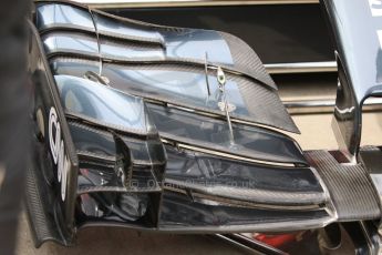 World © Octane Photographic Ltd. McLaren Honda MP4/30 front wing – Fernando Alonso. Saturday 20th June 2015, F1 Austrian GP Qualifying Parc Ferme, Red Bull Ring, Spielberg, Austria. Digital Ref: 1312CB7D6244