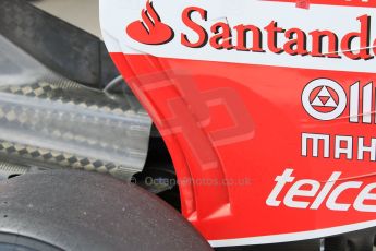World © Octane Photographic Ltd. Scuderia Ferrari SF15-T rear wing detail. Saturday 20th June 2015, F1 Austrian GP Qualifying Parc Ferme, Red Bull Ring, Spielberg, Austria. Digital Ref: 1312CB7D6291