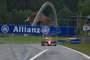 World © Octane Photographic Ltd. Scuderia Ferrari SF15-T– Kimi Raikkonen. Saturday 20th June 2015, F1 Austrian GP Qualifying, Red Bull Ring, Spielberg, Austria. Digital Ref: 1312LB1D8035